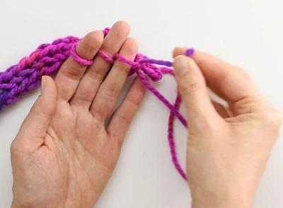 Finger Knitting With Thin Yarn Finger Knitting With Thin Yarn