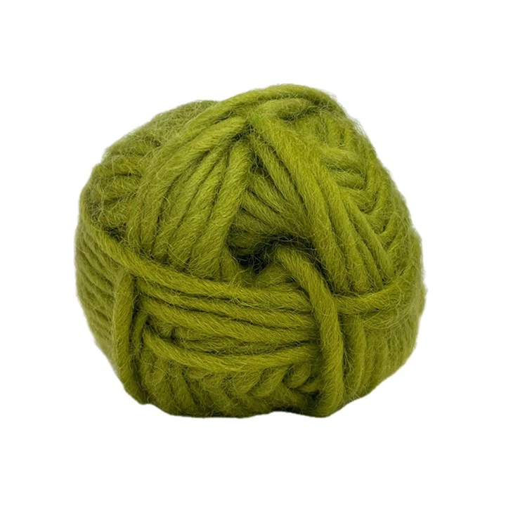 Green Wool Yarn Knitting