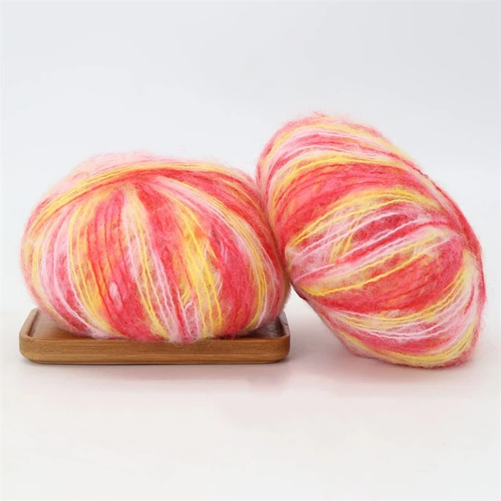 Többszínű mohair fonal